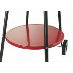 Galileo Bbq Barbecue Grill Rosso Tondo Con Ruote 50X85