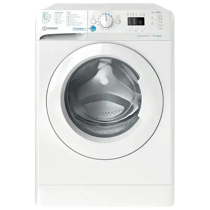 Indesit BWA 81496X WV IT Lavatrice a carica frontale 8 Kg, Classe A, Centrifuga 1351 giri, Profondità 63 cm, Inverter, b