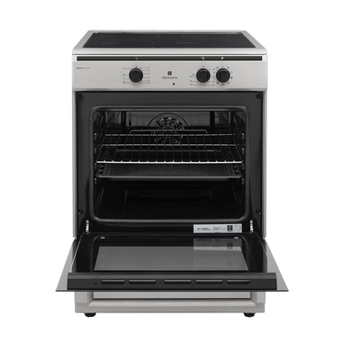 Electroline FSCE60INDX cucina con piano cottura a induzione – forno elettrico 65 lt – Acciaio inox