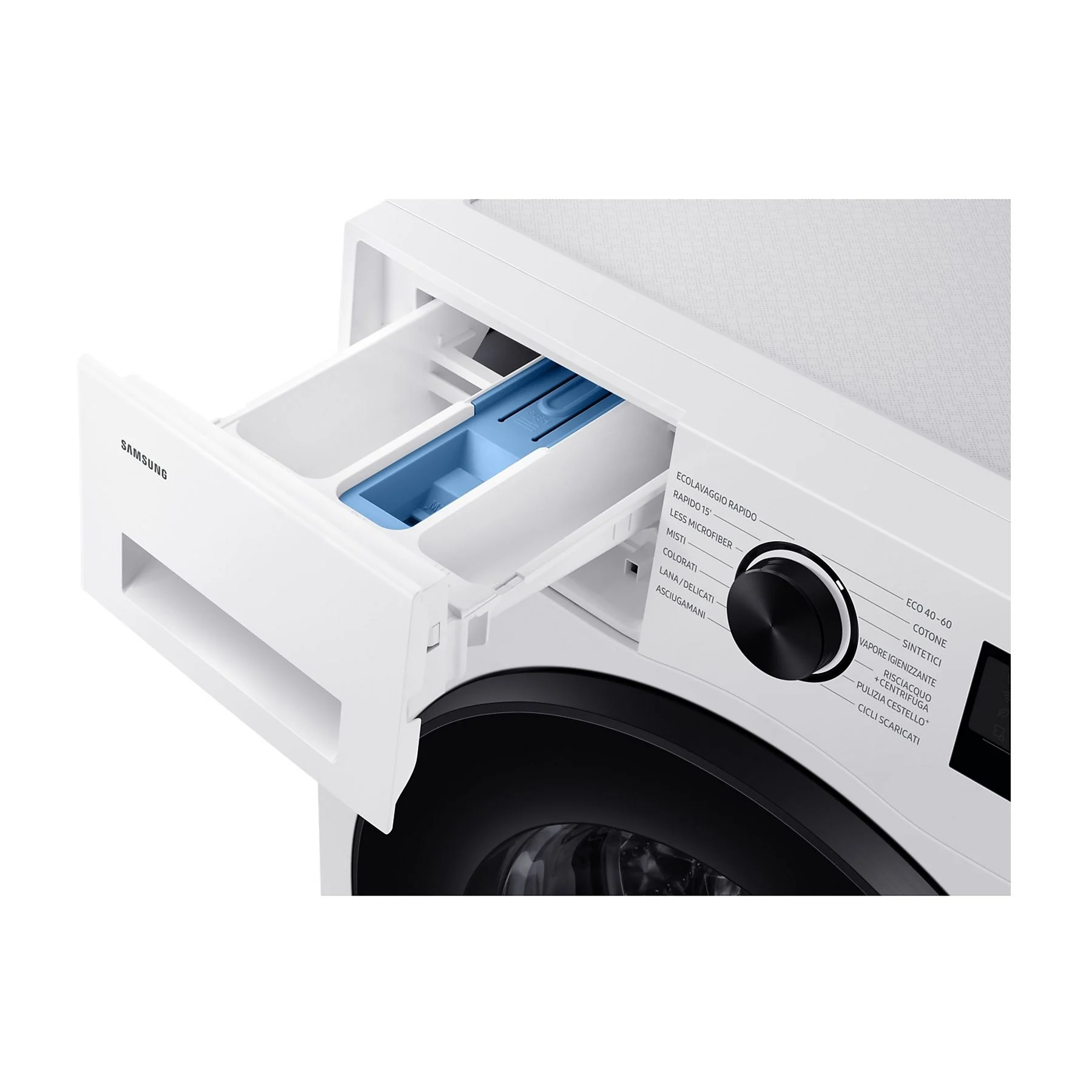 Samsung WW10FG5U34AEET Lavatrice 10 Kg, Classe A, 1351 giri, Inverter, Vapore, Wi-Fi, Crystal Clean, colore Bianco