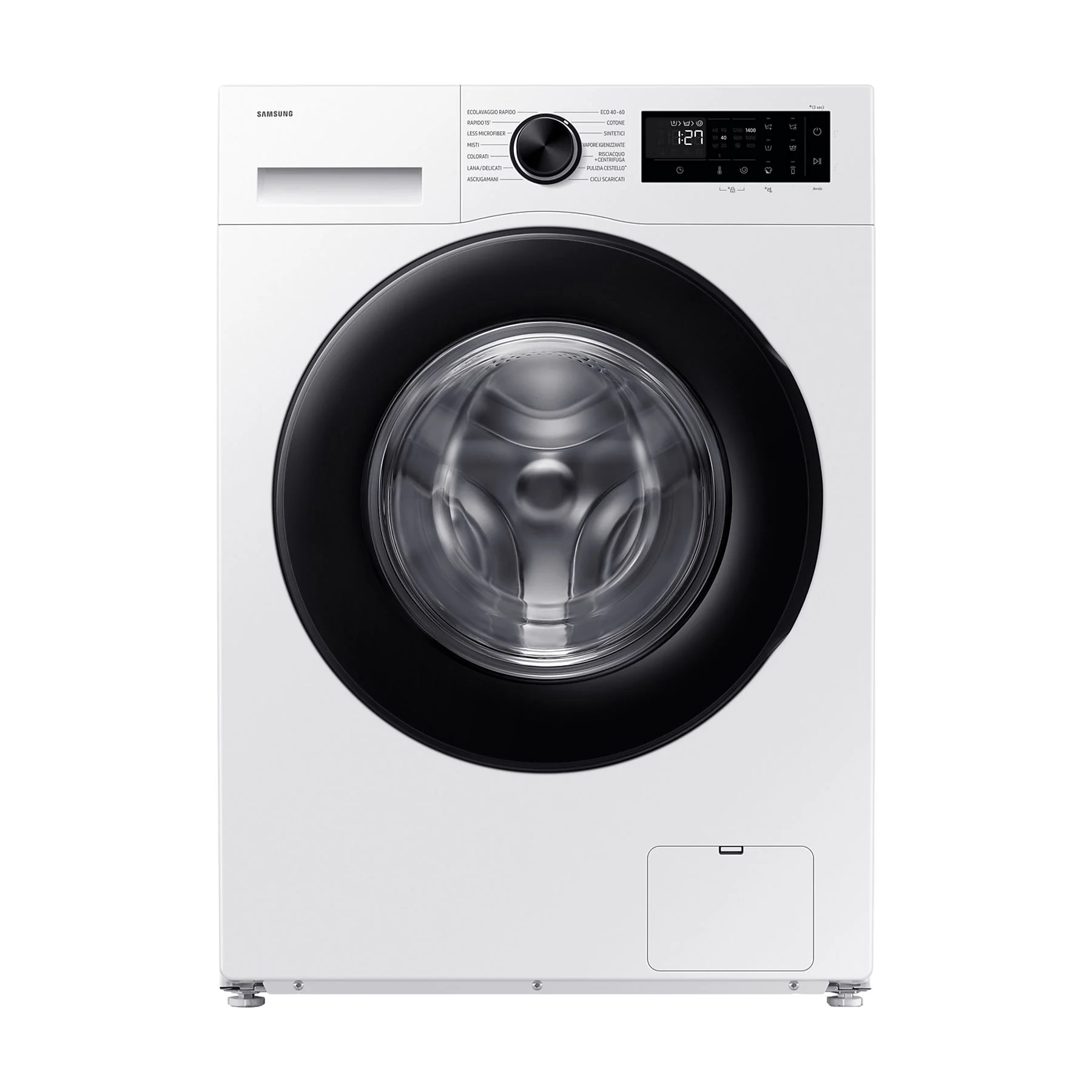 Samsung WW10FG5U34AEET Lavatrice 10 Kg, Classe A, 1351 giri, Inverter, Vapore, Wi-Fi, Crystal Clean, colore Bianco
