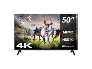 Smart Tech 50UW02K Smart TV 50 Pollici, Risoluzione 4K Ultra HD, Display LED, Sistema Web OS, colore Nero