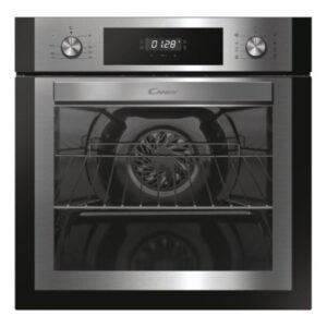 Candy FCNE635X Forno Elettrico Ventilato da Incasso Multifunzione con Grill, Capacità 65 Litri, Classe A+, Funzione Pizza