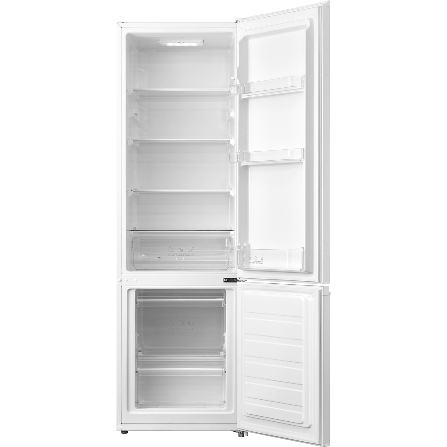 DAYA DMCB262MWE Frigorifero Combinato Classe E Low Frost Kitchen Slim, Bianco, Porte Reversibili, A 177 L 547 P 568
