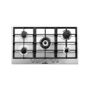 HOOVER HG953/1SXGH Piano cottura a gas da 90 cm 5 fuochi Griglie in Ghisa Bruciatore tripla corona