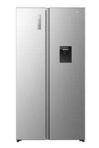 Hisense RS3P558NMIE Frigorifero Americano Side by Side, Capacità 541 Litri, Classe E, No Frost, colore Grigio