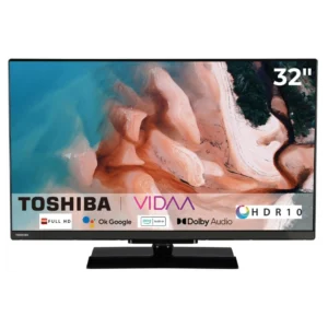 TOSHIBA 32LV3E63DA TV LED SMART TV 32 ", Direct-LED, Full-HD, Nero, Classe E, Base Centrale